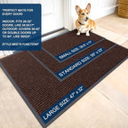 OLANLY 2-Pack Front Door Mats 59x34, Waterproof Heavy-Duty Doormats - Image 2