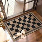 Vasofe Washable Small Entry Rug, 2x3 Checkered Jute Rugs Outdoor Indoor Mat by VasofeSoftFluffyRugs