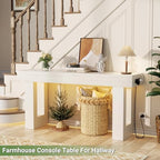 Unikito 63" Console Table with Sensor Light & AC Outlets with USB-C Ports - Image 5