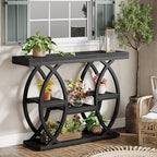 Tribesigns 39.4" Console Table, 4-Tier Sofa Table, Accent Tables - Image 5