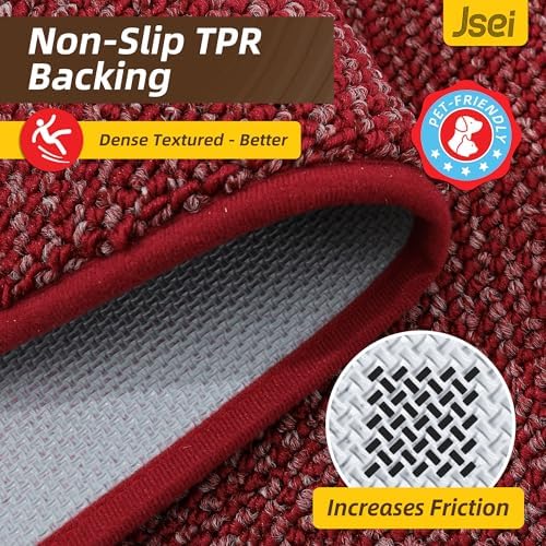 JSEI Dirt Trapper Door Mat 24" x 60", Non-Slip Washable Doormats - Image 6