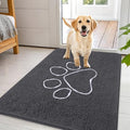 OLANLY Dog Door Mat for Muddy Paws 44x32, Paw Print Design Chenille Mud Mat by OLANLY