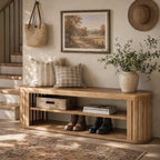 Tribesigns 47.2" 3-Tier Entryway Bench - Image 4