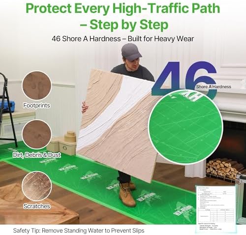 39" x200' Heavy-Duty Floor Protection | Construction Grade Carpet Protector | - Image 4