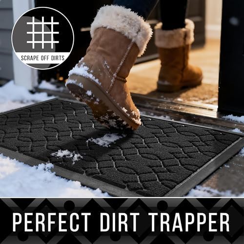 Yimobra Large Door Mat 47x24, All-Season Waterproof Outdoor Doormat - Image 3