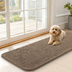 OLANLY Dog Door Mat for Muddy Paws 47x17, Super Absorbent Chenille Mud Mat by OLANLY