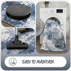 2x5 Blue Rug Runners for Hallways Kitchen Non Slip Washable Entryway Runner Rugs - Image 4