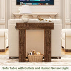 Unikito 32" Entry Table with Sensor Light & AC Outlets with USB-C Ports - Image 5