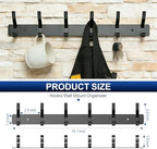 Wall Mounted Coat Rack, 6 Hooks - Image 3