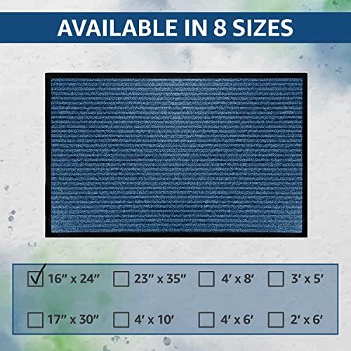 LuxUrux Striped Blue Door Mat - Image 3