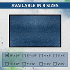 LuxUrux Striped Blue Door Mat - Image 3