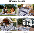 OLANLY Outdoor Rug 9x18 ft Waterproof Reversible Mat - Image 7
