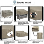 OutdoorLines Outdoor Waterproof Loveseat Couch Cover - Image 6