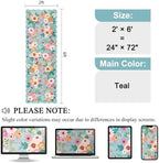 DUKINO 2x6 Runner Rug, Floral Washable Rug - Image 2