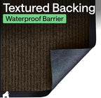 GORILLA GRIP Traffic Guard Indoor Outdoor Heavy Duty Door Mat, 60x36 Brown - Image 6