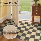 Lessymo Checkered Entryway Rug, 3x5 Washable Area Rugs - Image 7