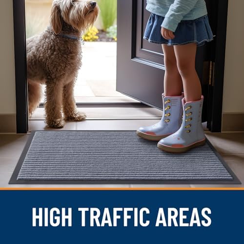 OLANLY 2-Pack Front Door Mats 29.5x17, Waterproof Heavy-Duty Doormats - Image 7