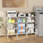 SINGAYE 4 Shelves Storage Shelf Wire Shelving Unit Metal Adjustable Wheels - Image 2