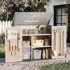 Outdoor Storage Shed Resin Waterproof Storage Cabinet - Image 3