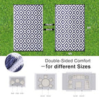 OLANLY Outdoor Rug 6x9 ft Waterproof Reversible Mat - Image 2