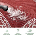 GENIMO Outdoor Rug, Waterproof Plastic Rugs - Image 5