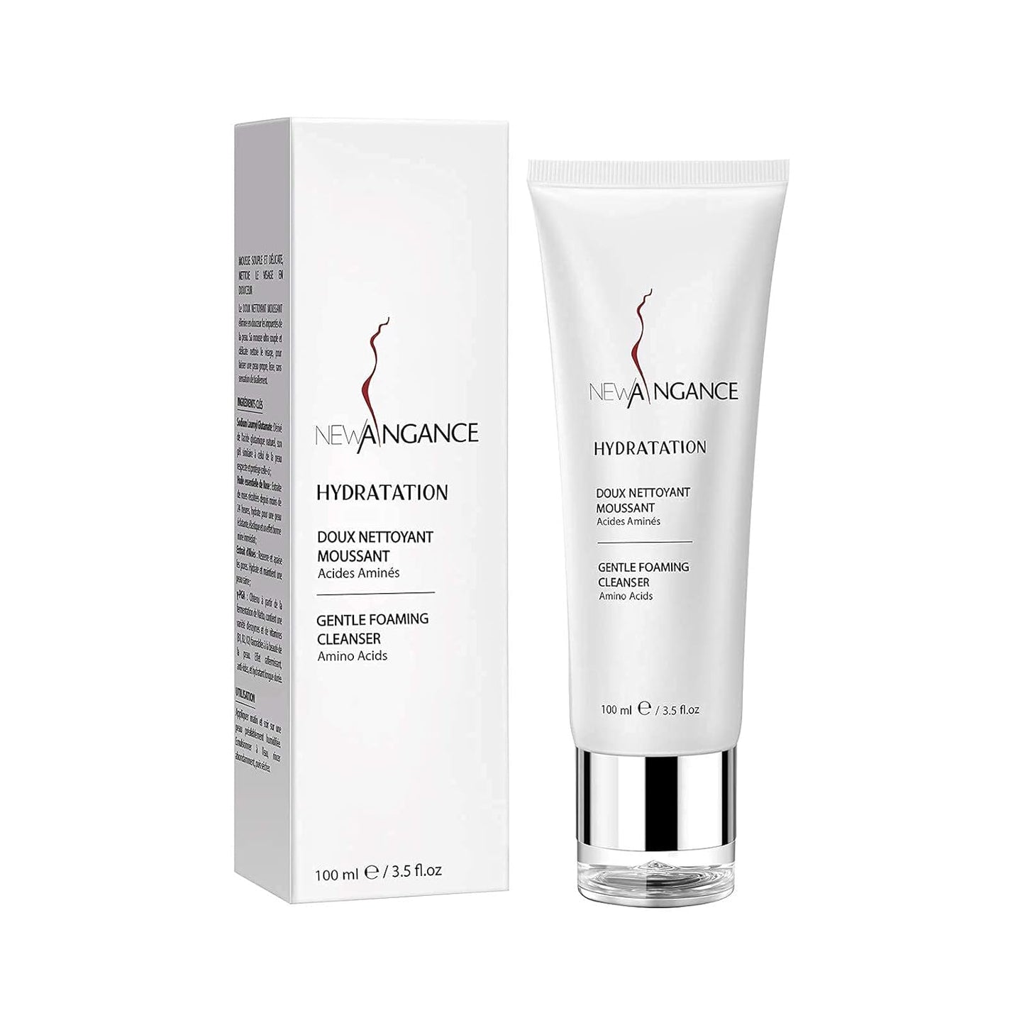 Gentle Foaming Cleanser Daily Face Wash for Unisex Amino Acids Sensitivity-free Perfectly Clean Suitable for All Skin Types, 3.5 Fl Oz
