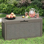 Outdoor Storage Box, Resin Deck Boxes Indoor and outdoor, Waterproof Storage - Image 4