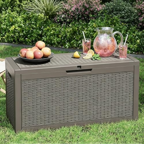 Outdoor Storage Box, Resin Deck Boxes Indoor and outdoor, Waterproof Storage - Image 4