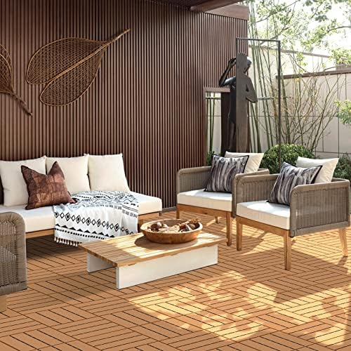 Goovilla Plastic Interlocking Deck Tiles, 9 Pack - Image 5