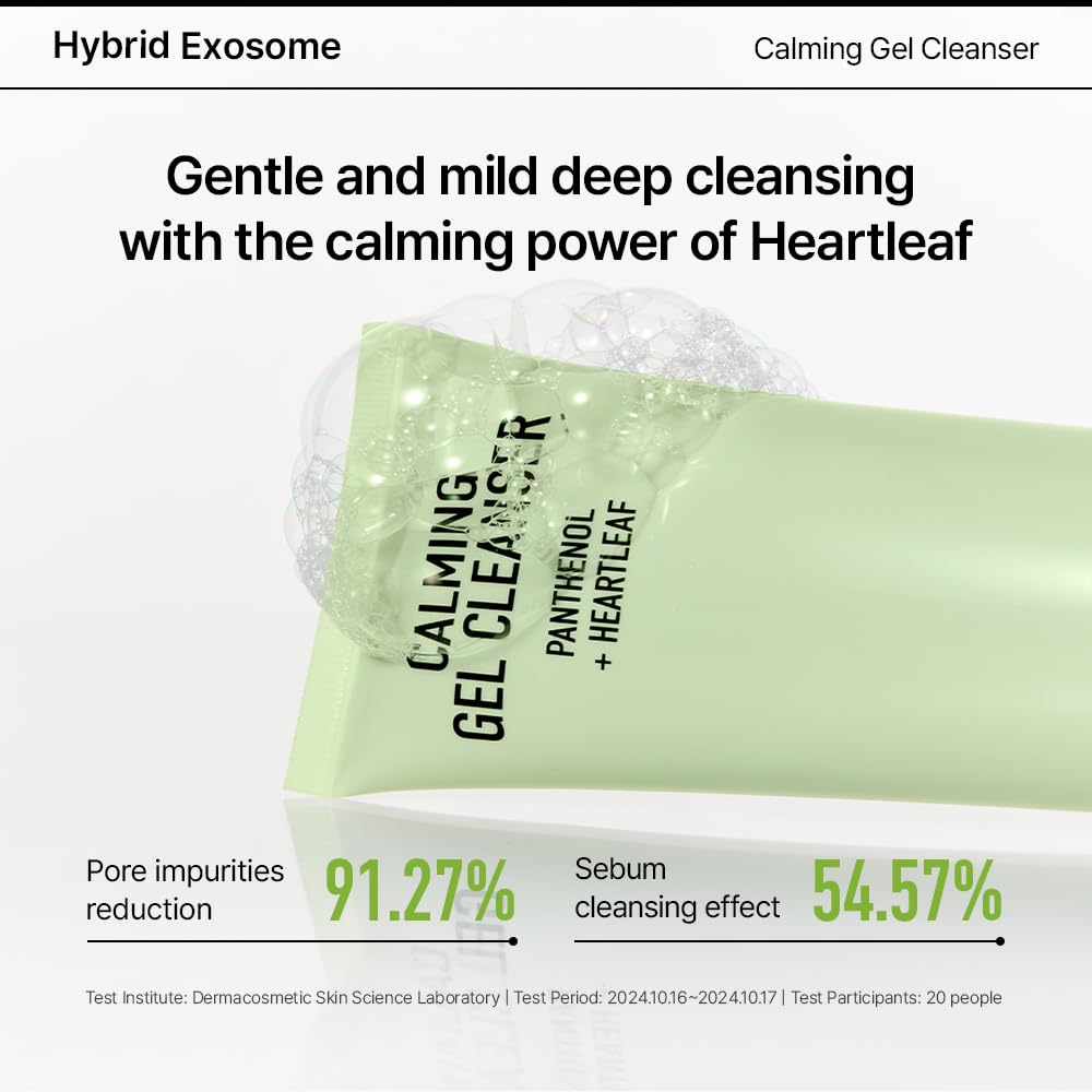 Parnell Panthenol Heartleaf Calming Gel Cleanser | 180ml / 6.08 fl.oz, soothing & moisturizing cleanser, korea skin care, korea beauty