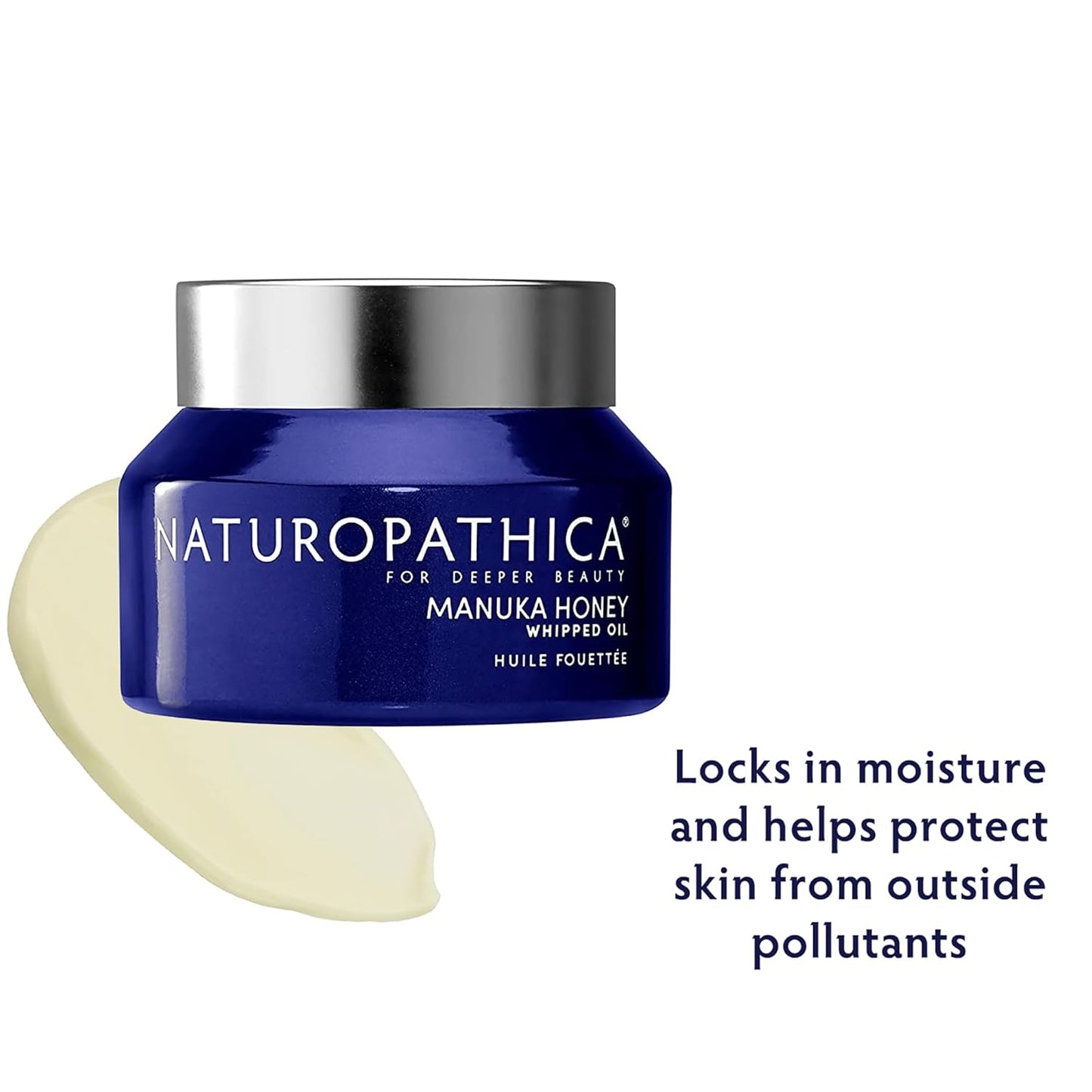 Naturopathica Manuka Honey Whipped Oil, Hydrating Cream to Oil Face Moisturizer, Facial Oil to Nourish & Protect Skin, Rich Antioxidant Oil for Face 1.69 fl oz