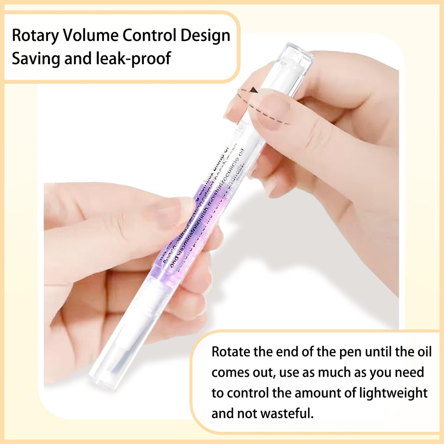 2pcs Cuticle Oil Pen Nourishing for Nails Hydrating Nail Cuticle Oil Pen and Cuticles Moisturizing Nail Care Products (Honey and Olive)