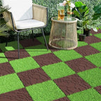 Plastic Interlocking Deck Tiles, 44 Pack, Simulated Cobblestone, Non-Slip Patio - Image 6