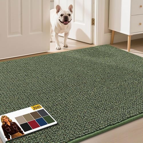 JSEI Dirt Trapper Door Mat 36" x 60", Non-Slip Washable Doormats by JSEI