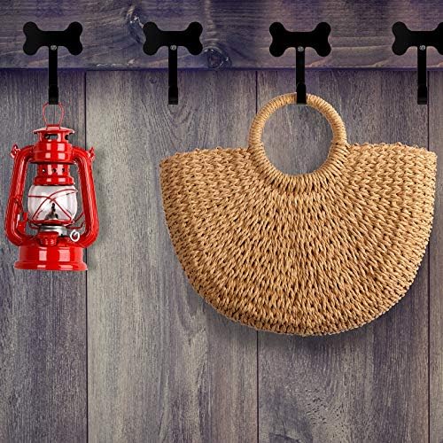 Hotop 8 Pcs Dog Bone Leash Hooks Wall Mounted Stainless Steel - Image 5