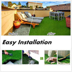 Fas Home Artificial Grass Turf 14FTx95FT, 1.38" Pile Height Realistic Synthetic - Image 5