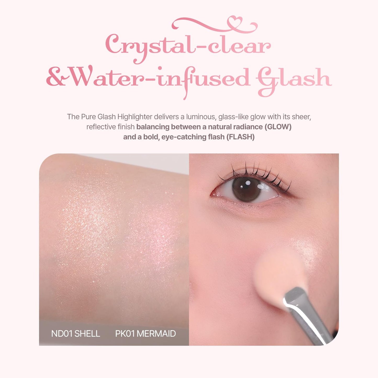 2aN Pure Glash Highlighter – Glass-Like Sheen Powder Highlighter for a Natural, Radiant Glow | Buildable, Long-Lasting, Lightweight Formula (LEMONGRASS, 0.8oz)