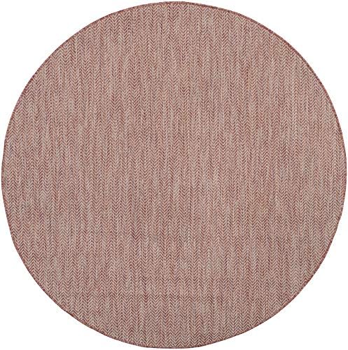 SAFAVIEH Outdoor Round Rug 5'3" - Image 3