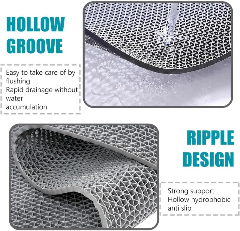 Anti Slip Drainage Mat Cutable Pool Flooring Bathroom Mats 4FTX29FT PVC Mesh - Image 4