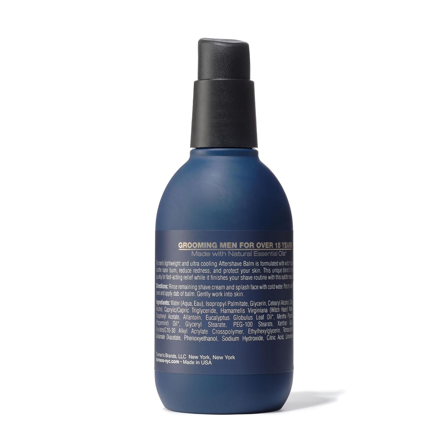 Truman's Gentlemen's Groomers Men's Aftershave Balm, Soothing & Moisturizing for Smooth, Hydrated Skin, 4 fl. oz.