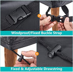 3-Seater Waterproof Outdoor Couch Cover 87"L×37"D×35"H Black - Image 3