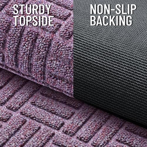 OLANLY Front Door Mat Outside Entrance 47x23, Heavy-Duty Rubber Doormat - Image 3