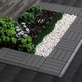 COLMO 14PCS Interlocking Deck Tile Edging Plastic Trim Set by COLMO