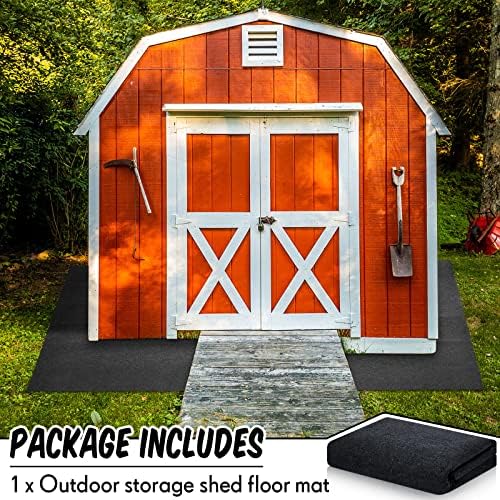 Shed Floor Mat 4 x 7 ft, Waterproof PE Backing - Image 3