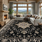 RELEANY Washable Area Rug, Large 9'x12' by RELEANY