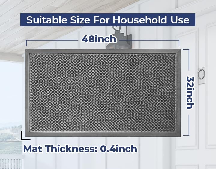 Muddy Mat® Meshy Mat™ Door Mat Heavy-Duty Quick-Dry Floor Mat, Sand & Dirt - Image 7