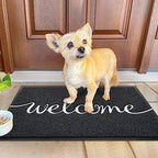 KILOCOCO Welcome Mat Front Door Mat Black Outdoor Doormat - Image 6