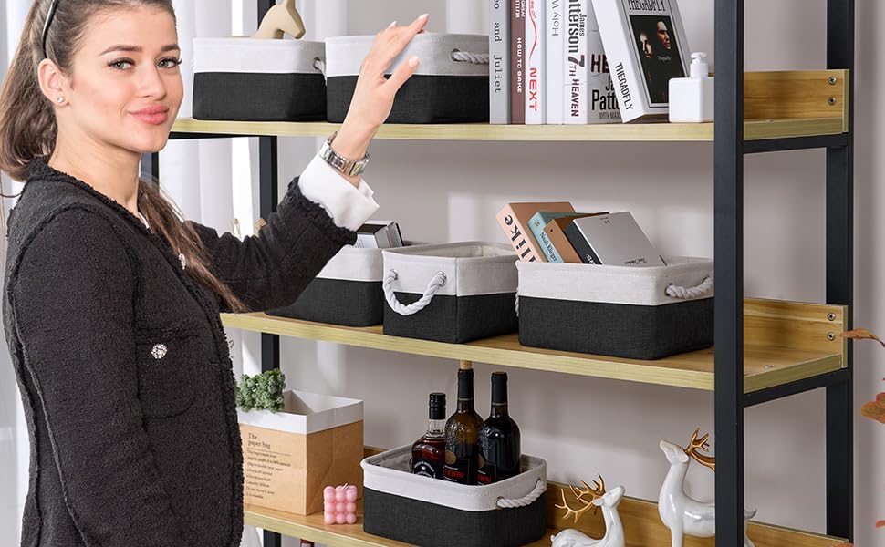 TheWarmHome Storage Bins for Shelves - Image 2