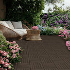 Yaheetech 27PCS Deck Tiles Acacia Wood Interlocking Outdoor Flooring - Image 2