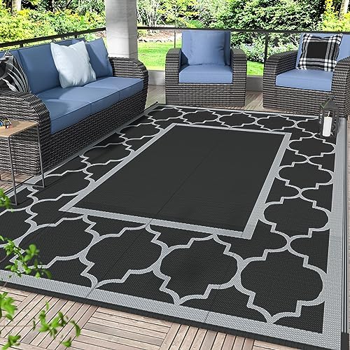 GENIMO Outdoor Rug, Waterproof Plastic Rugs by GENIMO
